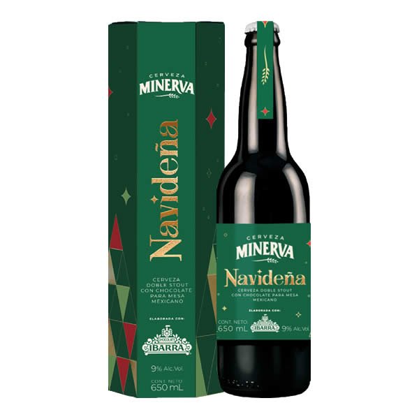 Cerveza minerva navideña edición 2022